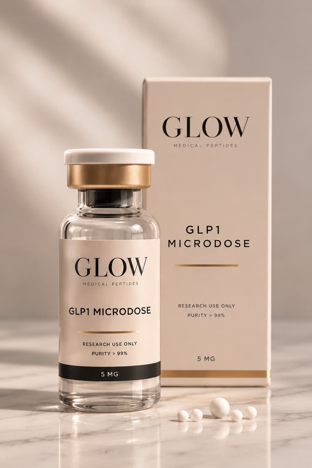 Glow GLP-1 Microdose protocol — clinical still life
